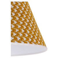 Duolla Stínidlo na lampu Sofia 26 cm, kohoutí stopa žlutá