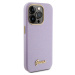 Zadní kryt Guess PU Glitter Full Wrapped pro iPhone 15 Pro, lilac