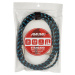 Amumu Woven Instrument Cable Blue Angled 3 m