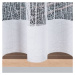Dekorační krátká vzorovaná záclona na žabky WIKTORIA LINE 160 bílá 310x160 cm MyBestHome