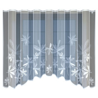 Dekorační žakárová záclona s řasící páskou MISHEL 160 bílá 300x160 cm MyBestHome