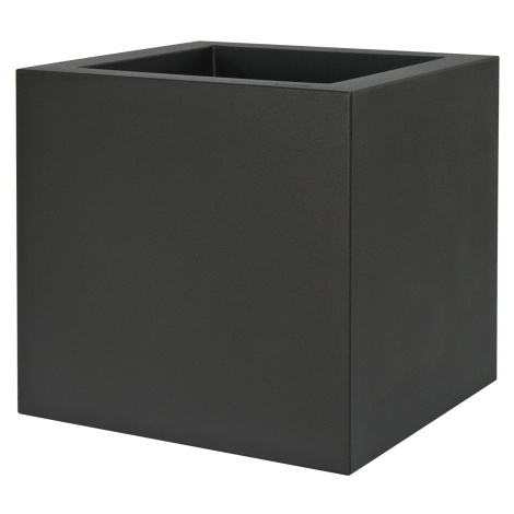 Plust - Designový květináč KUBE,  40 x 40 cm - černý