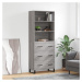 vidaXL Skříň highboard šedá sonoma 69,5 x 34 x 180 cm kompozitní dřevo