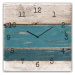 Nástěnné hodiny Styler Glassclock Blue Wood, 30 x 30 cm
