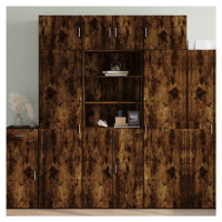 vidaXL Skříň highboard kouřový dub 70 x 42,5 x 185 cm kompozitní dřevo