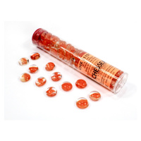 Chessex Gaming Glass Stones in Tube Catseye Orange (žetony) – 40 ks