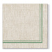 PAW - Ubrousky AIRLAID L 40x40cm Natural Frame Dark Green