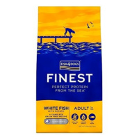 FISH4DOGS Granule malé pro dospělé psy Finest losos s bramborami 12 kg, 1+