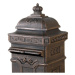 Tuin 1278 Dekorativní poštovní schránka antik - tmavá mosaz