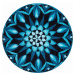 GRUND Mandala předložka POZNÁNÍ tyrkysová Rozměr: ø 80 cm