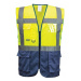 Portwest Manažerská výstražná dvoubarevná vesta WARSAW, S C476 žlutá/navy
