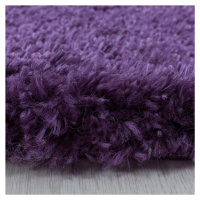 Ayyildiz koberce Kusový koberec Fluffy Shaggy 3500 lila kruh Rozměry koberců: 80x80 (průměr) kru