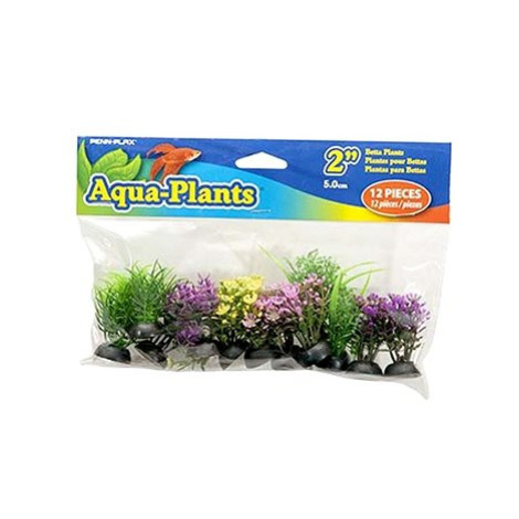 Penn Plax Umělé rostliny barevné Betta 5 cm sada 6 ks