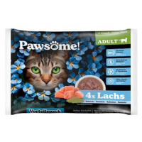 Pawsome Adult s lososem Multipack 4 × 85 g