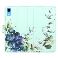 iSaprio flip pouzdro Blue Flowers pro iPhone XR