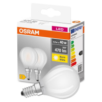 2PAK LED žárovka LED E14 P45 4W = 40W 470lm 2700K Teplá OSRAM Base