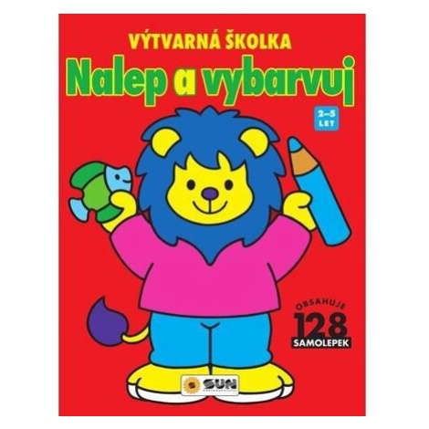 Výtvarná školka červená - nalep a vybarvuj SUN