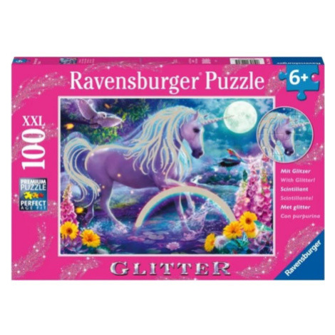 RAVENSBURGER Třpytivé puzzle Jednorožec XXL 100 dílků 139084