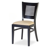Židle CZH016 - čalouněný sedák Barva korpusu: Buk, látka: Micra marone