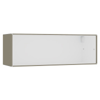 mauser Závěsný otevřený samostatný box, šířka 1155 mm, béžovošedá / čistá bílá