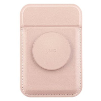 UNIQ Flixa magnetická peněženka a stojánek s úchytem, Blush pink