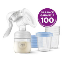 Philips AVENT Odsávačka mateřského mléka manuální + VIA 180 ml 5 ks