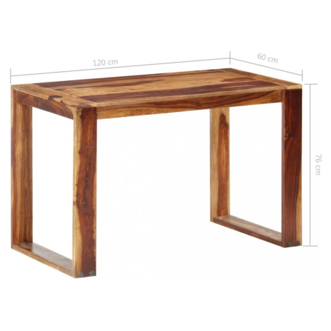 Jídelní stůl sheesamové dřevo Dekorhome 200x100x76 cm vidaXL