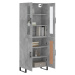 vidaXL Skříň highboard betonově šedá 69,5x34x180 cm kompozitní dřevo