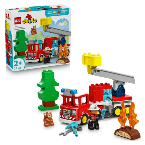 LEGO® DUPLO® 10473 Hasičské auto s hadicí a hasičem - LEGO® DUPLO®