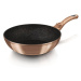 BERLINGERHAUS Wok s mramorovým povrchem 30 cm Rosegold Metallic Line BH-6171