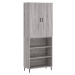 vidaXL Skříň highboard šedá sonoma 69,5 x 34 x 180 cm kompozitní dřevo