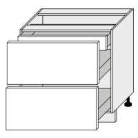 ArtExt Kuchyňská skříňka spodní PLATINIUM | D2A 80/1A Barva korpusu: Bílá