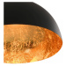 Závěsná lampa 2 ks černá / zlatá Dekorhome