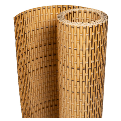 vidaXL Balkonové zástěny 10 ks světle hnědé 255 x 19 cm polyratan