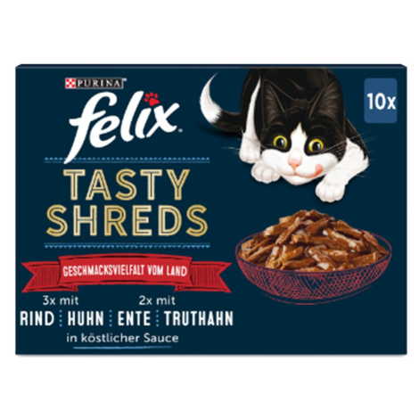 FELIX Tasty Shreds, výběr z venkova 30 × 80 g