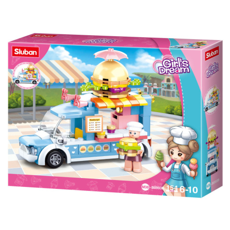 Sluban Girls Dream M38-B0993B Mobilní hamburgerový stánek