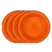 LAMART Set hlubokých talířů 4 ks oranžové LT9063 HAPPY