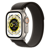 Apple Watch Ultra 49mm titanové pouzdro s černo-šedým trailovým tahem - M/L