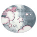 Ayyildiz koberce Dětský kusový koberec Kids 580 pink kruh - 160x160 (průměr) kruh cm
