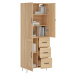 vidaXL Skříň highboard dub sonoma 69,5 x 34 x 180 cm kompozitní dřevo