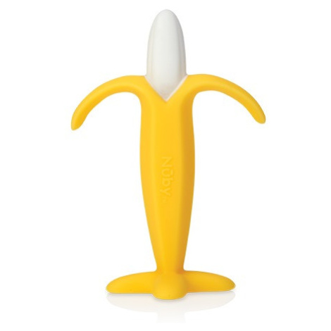 NUBY - Kousátko silikonová banán 3m +
