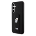Zadní kryt Karl Lagerfeld Saffiano Grip Stand Metal Logo pro Samsung Galaxy S23 FE, black
