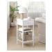 Noční stolek bílý 35 x 35 x 70 cm