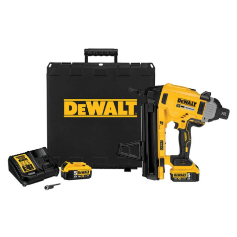 DeWALT Nářadí - 18V AKU hřebíkovačka 13-57 mm, 2x aku 5,0 Ah Li-Ion, nabíječka DCN890P2