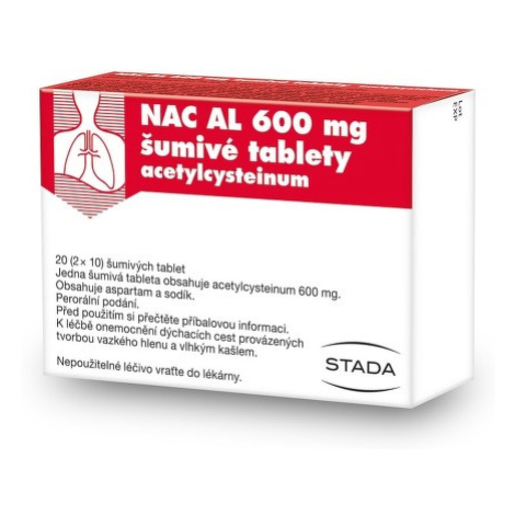 NAC AL 600MG šumivá tableta 20(2X10)