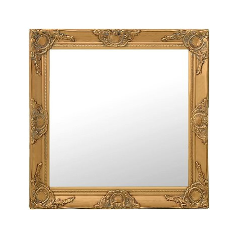 Nástěnné zrcadlo barokní styl 60 x 60 cm zlaté SHUMEE