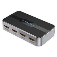 Vention 3 In 1 Out HDMI Switcher Gray Aluminium Alloy Type