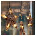 Solight LED venkovní vánoční závěs, hvězdy, šíře 3m, 123LED, IP44, 3xAA, teplá bílá 1V227-4