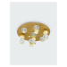 NOVA LUCE stropní svítidlo BRILLE zlatý hliník a sklo LED 32W 230V 3200K IP20 stmívatelné 969560