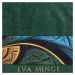 Bavlněná froté osuška s bordurou AMBRA 70x140 cm, zelená, 485 gr Eva Minge